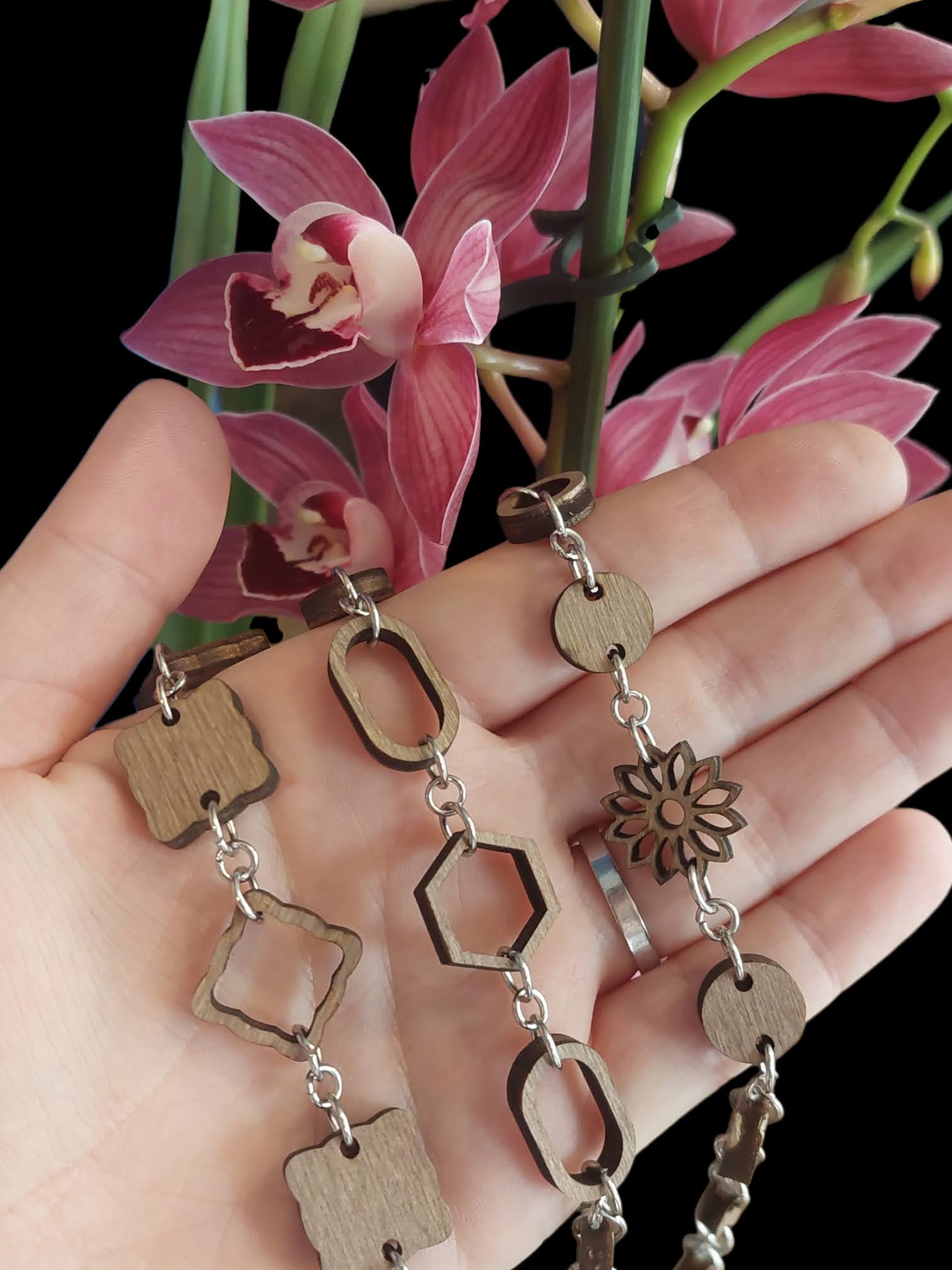 Bracelet bois fleur – Image 3
