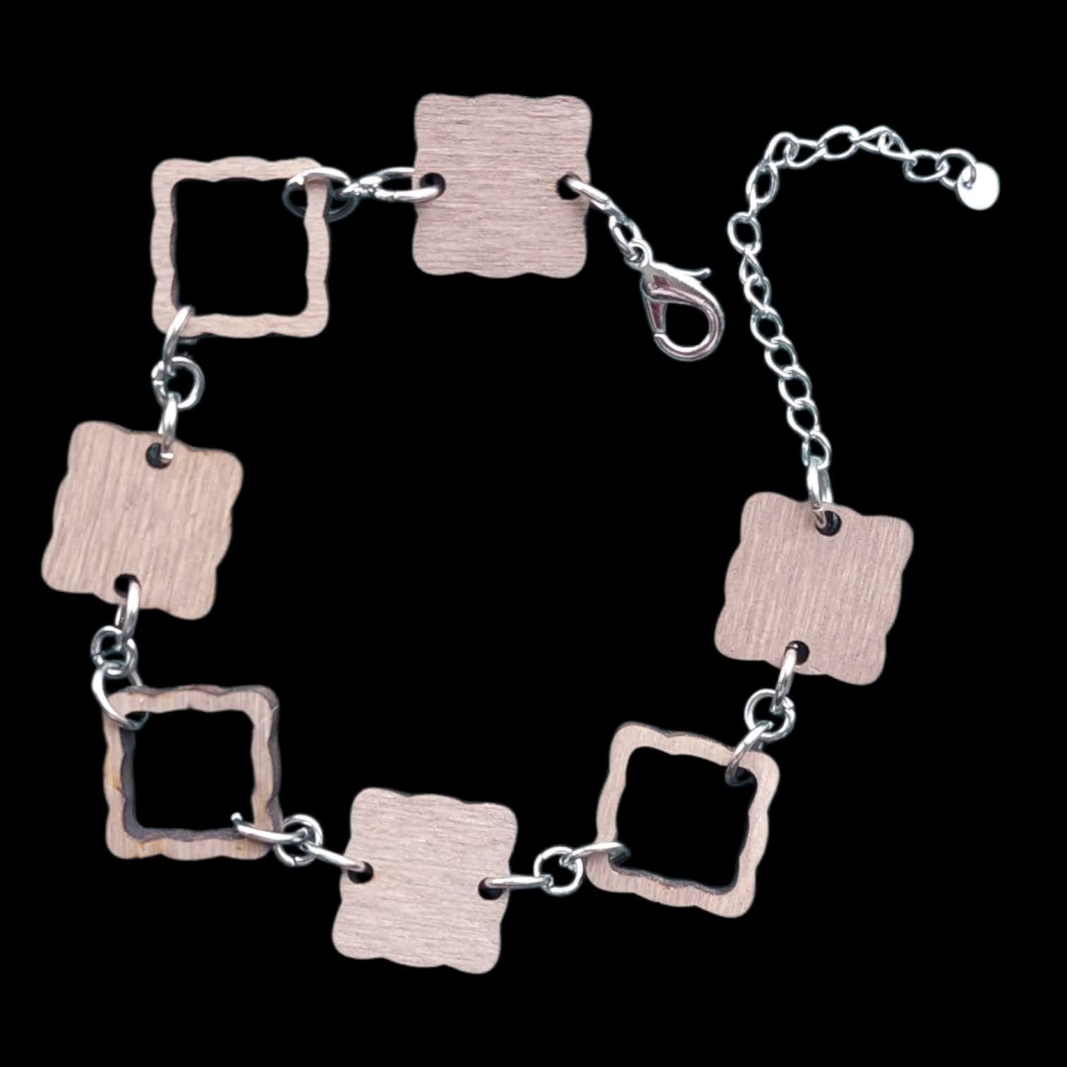 Bracelet bois carré