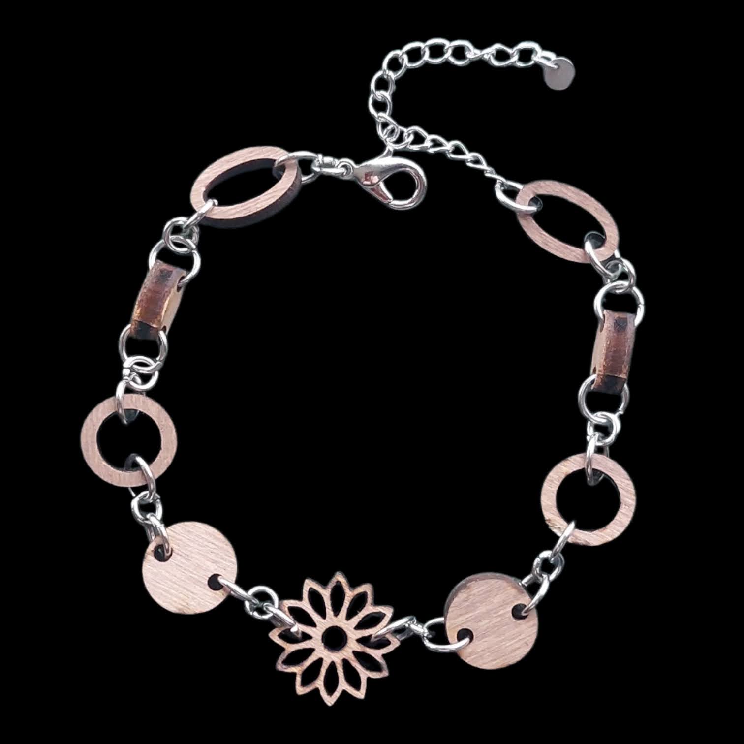 Bracelet bois fleur