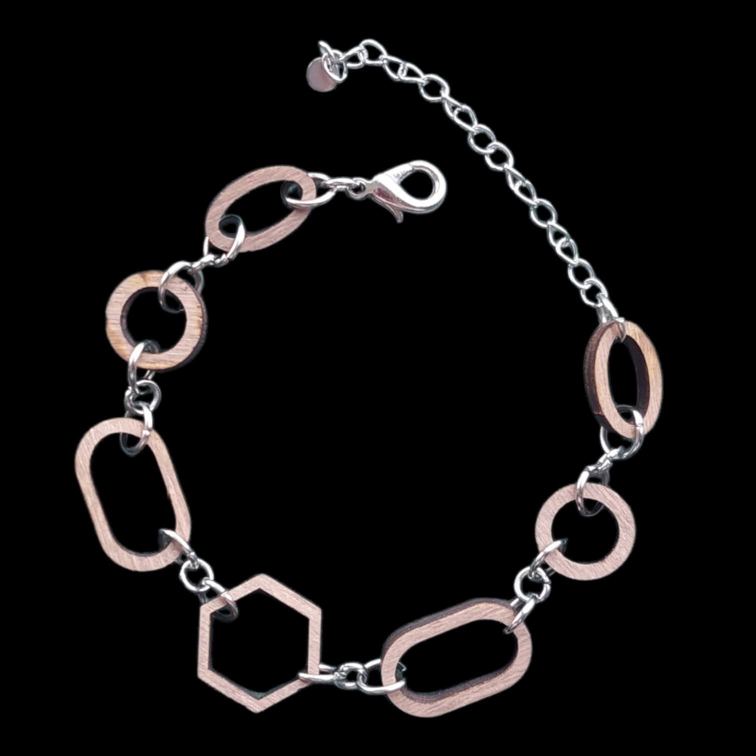 Bracelet bois asymétrique