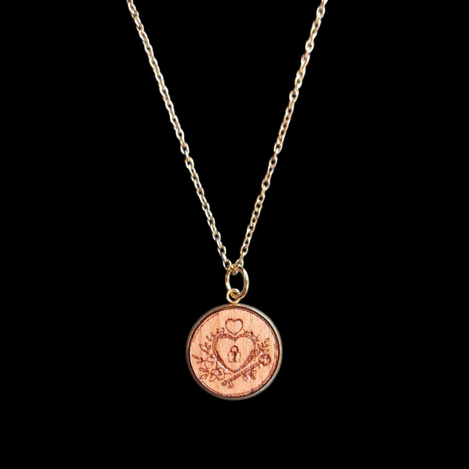Collier Coeur fleurs
